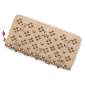 Christian Louboutin Panettone Stud Long Wallet Round Zipper